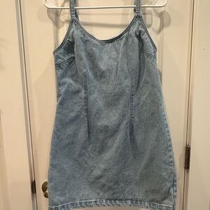 Blue Denim Mini Dress